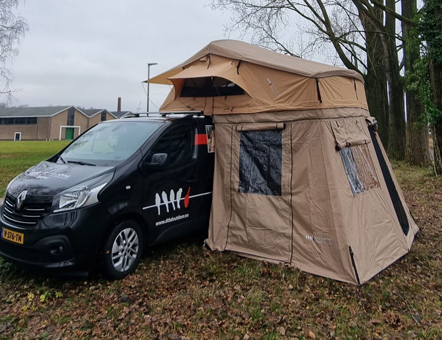 Big roof clearance top tent